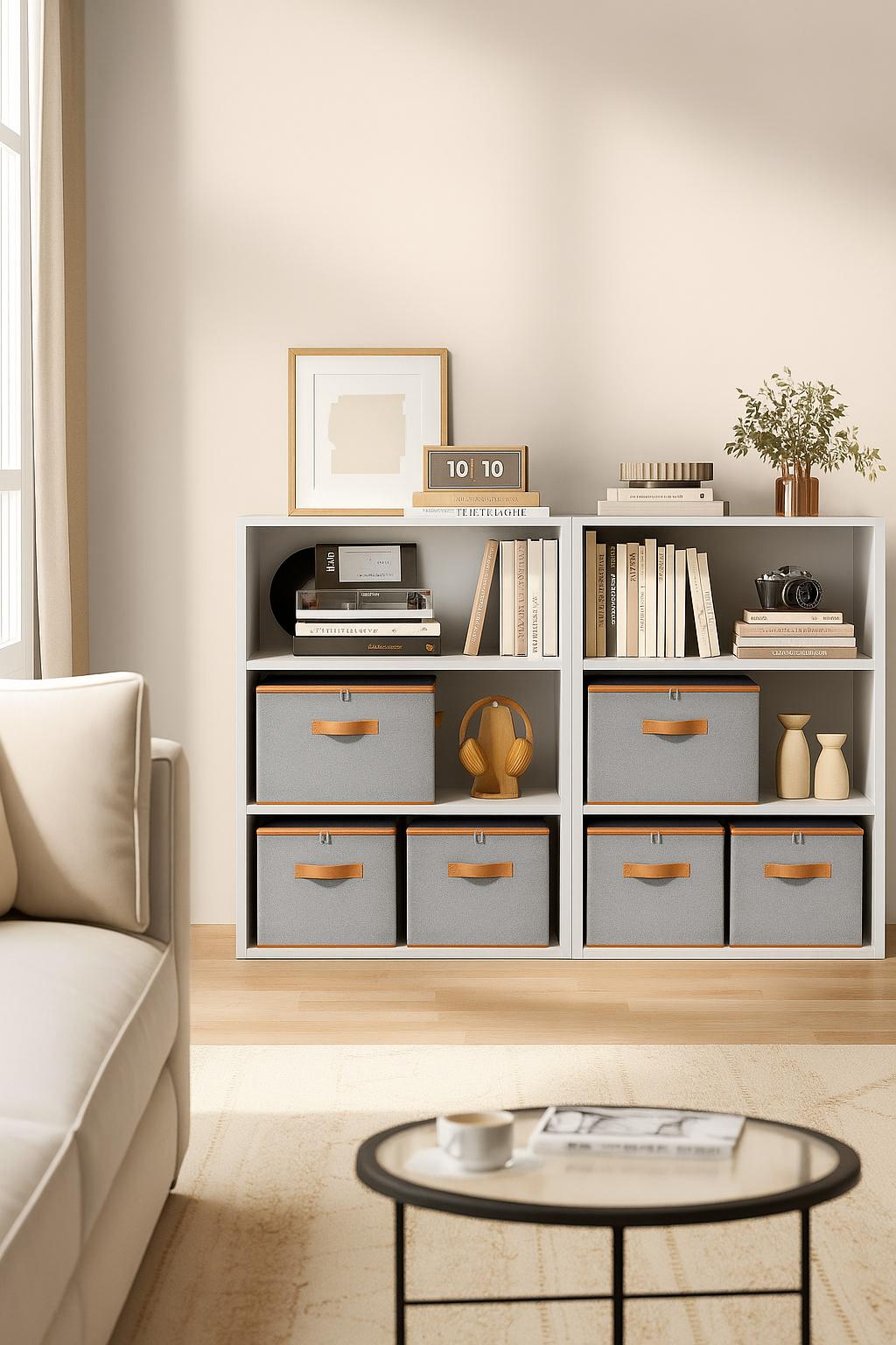 Boîte de rangement pliable avec couvercle - Lina