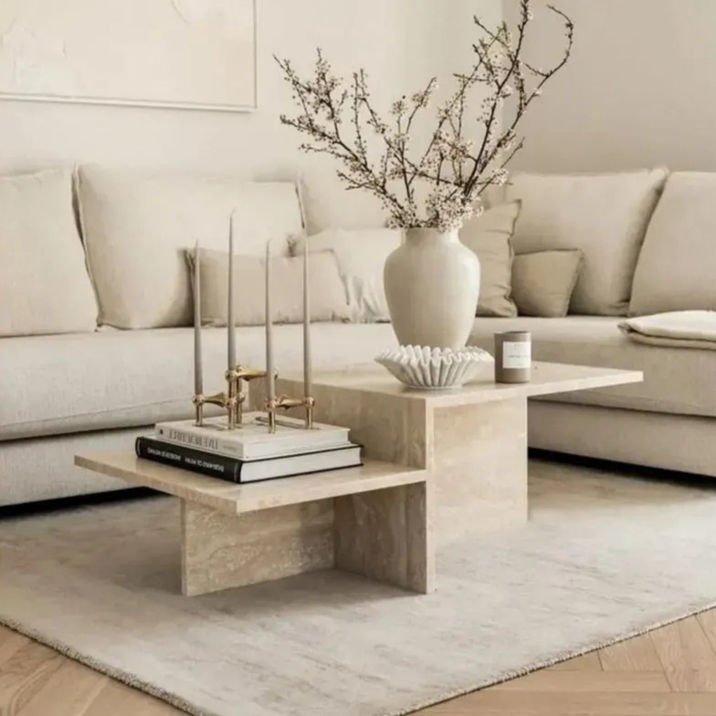 Tables basses en travertin - Nassi