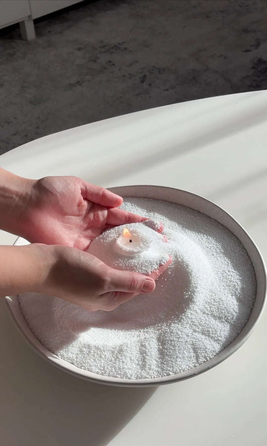 Bougie Perlée Boho - 500 g avec mèches incluses