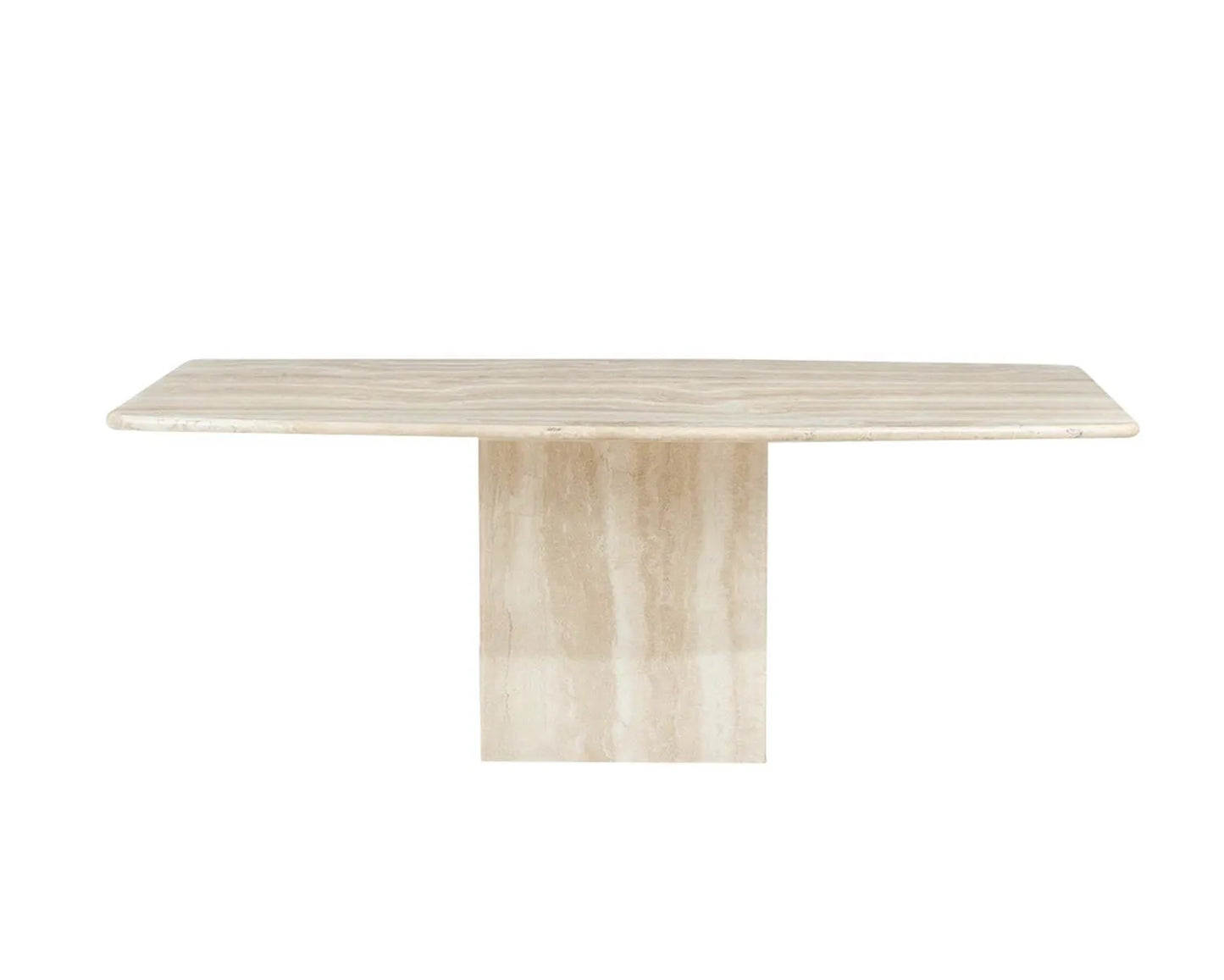 Table carrée en travertin - Leo