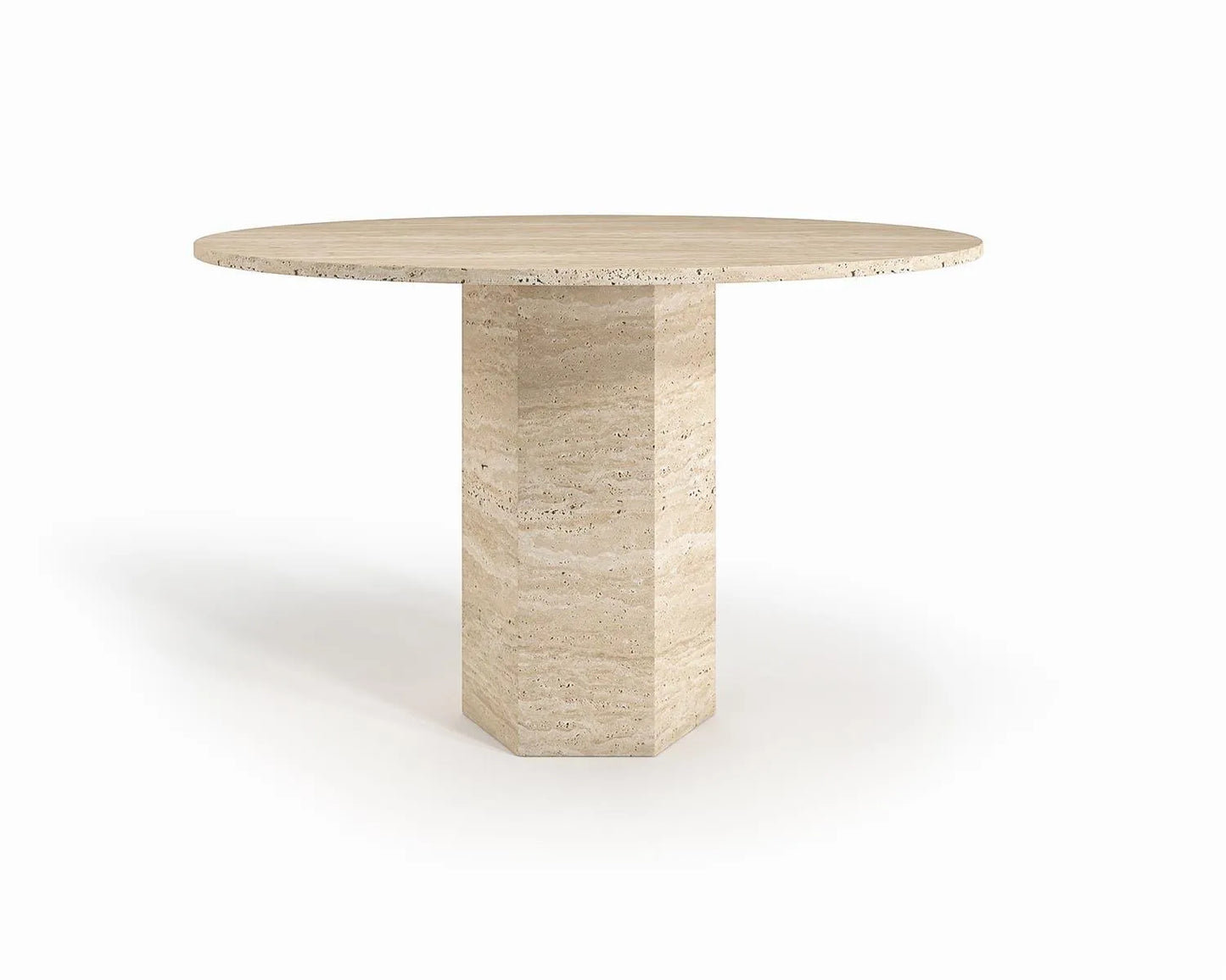 Table ronde en travertin - Ola