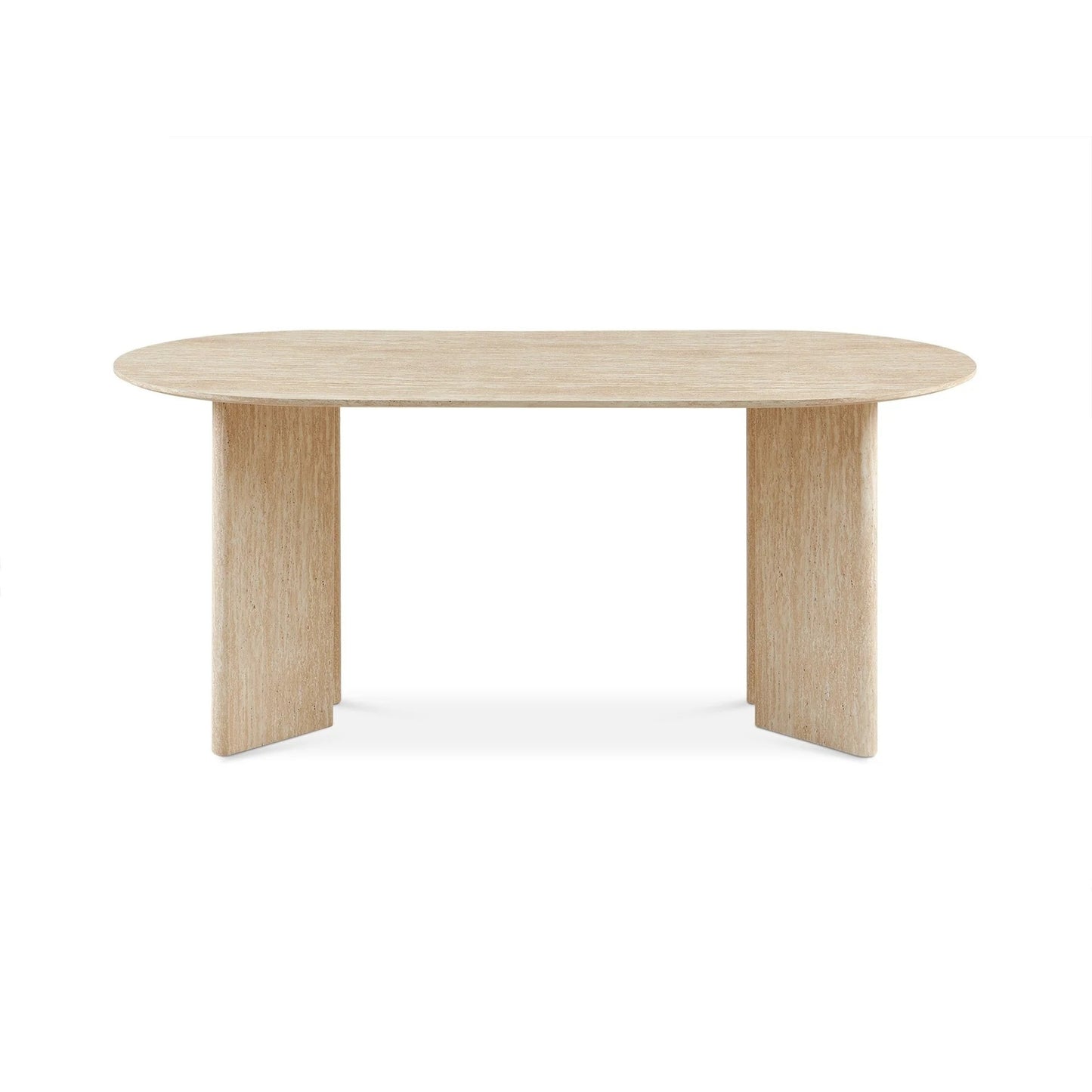 Table ovale en travertin - Kali