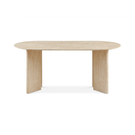 Table ovale en travertin - Kali