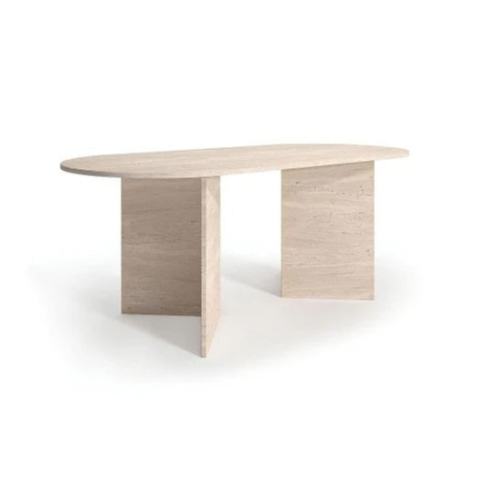 Table Ovale en Travertin – Niya