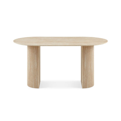 Table ovale en travertin - Nina