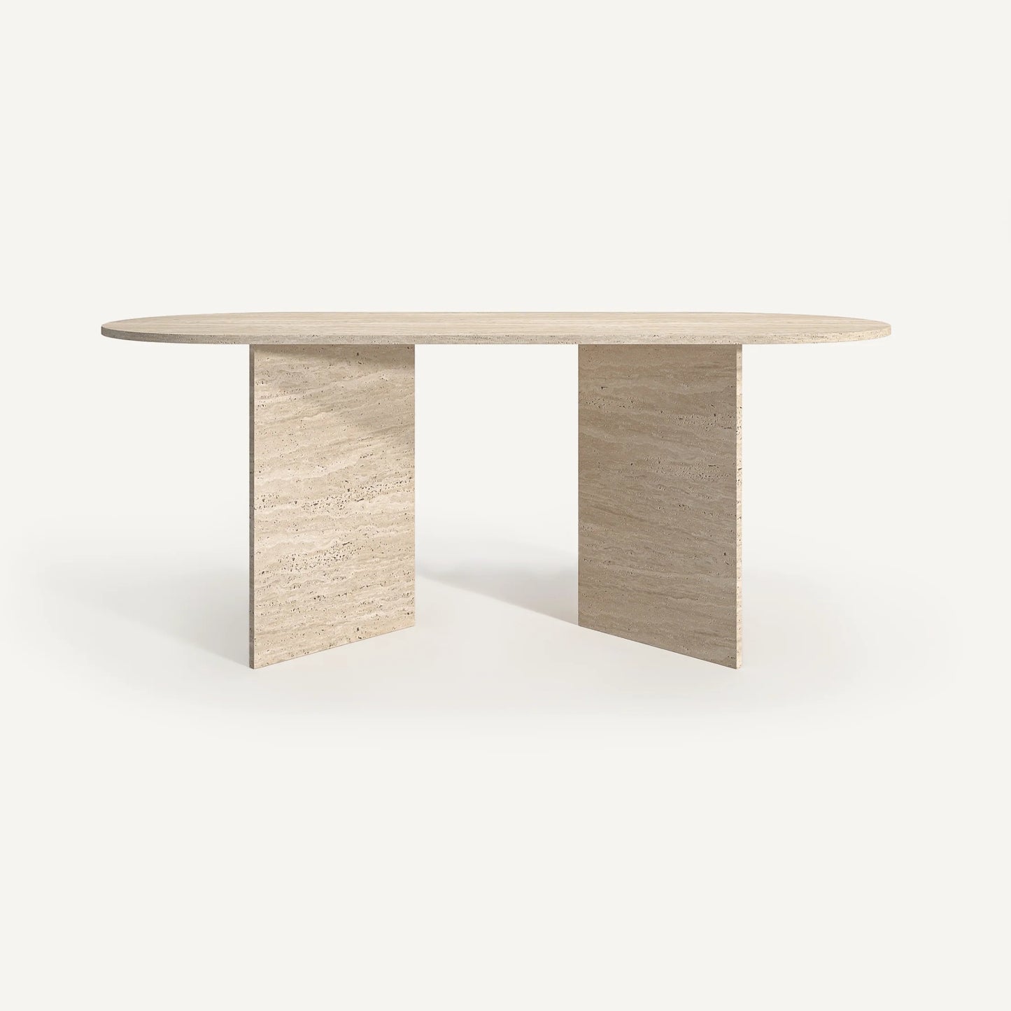 Table Ovale en Travertin – Niya