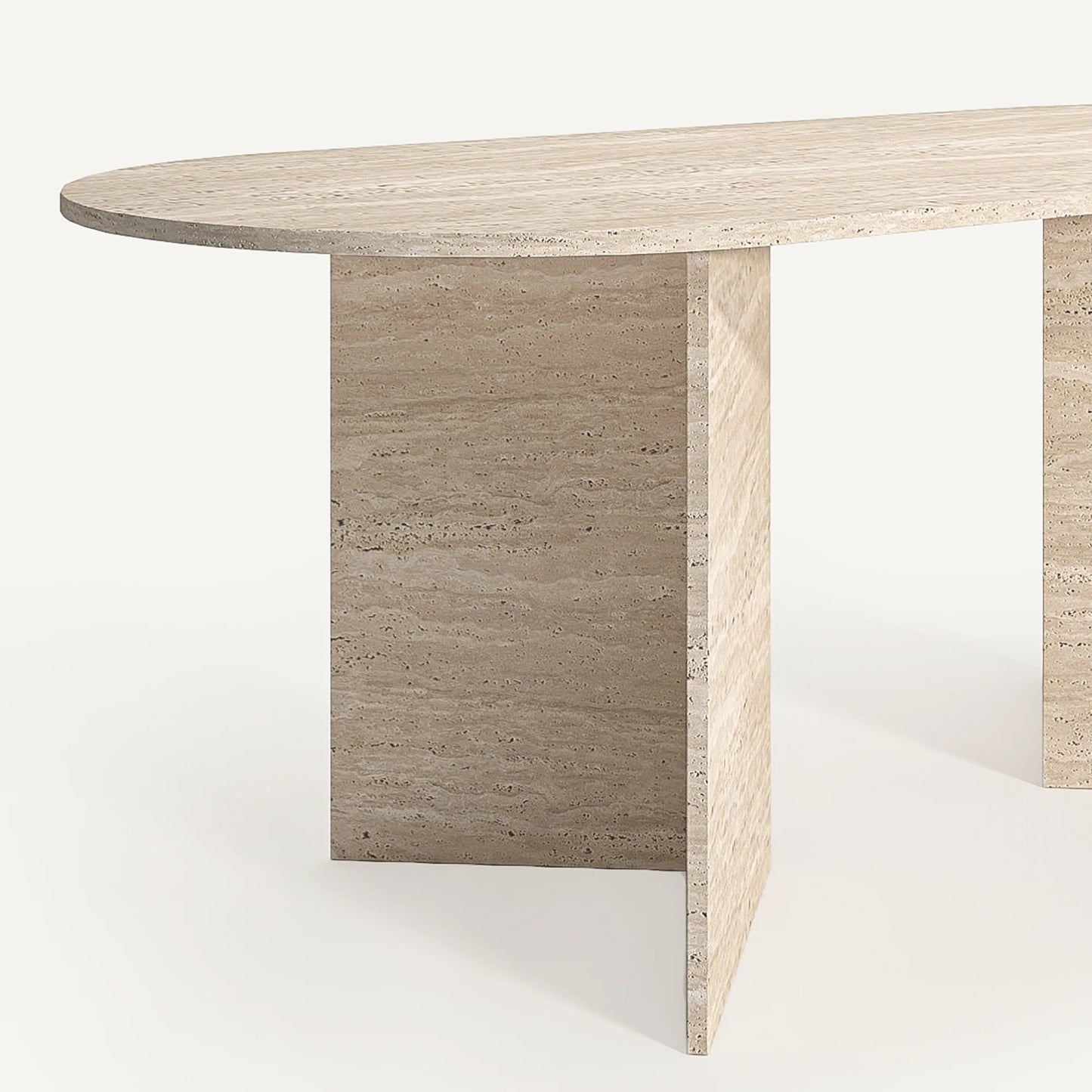 Table Ovale en Travertin – Niya