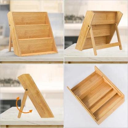 Étagère à Épices 3 Niveaux en Bambou - Lina