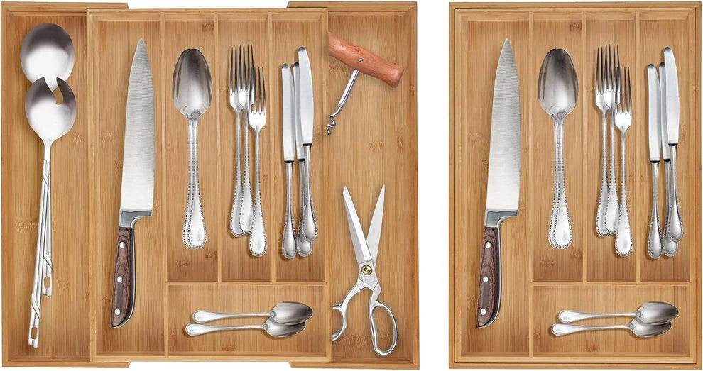 Range-couverts extensible en bambou pour tiroir - Ayla