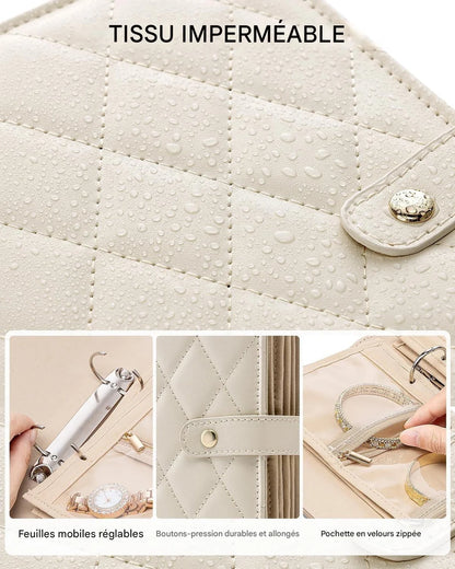 Organisateur de bijoux avec pochettes détachables - Dina