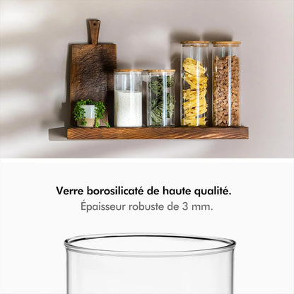 Ensemble de 12 bocaux en verre de différentes taille - Aya