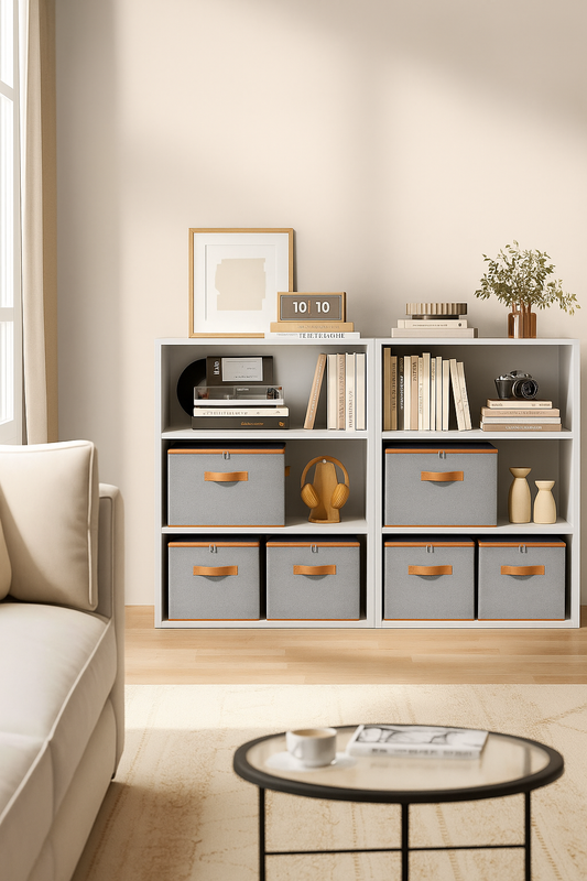 Boîtes de rangement pliables avec couvercles - Lina