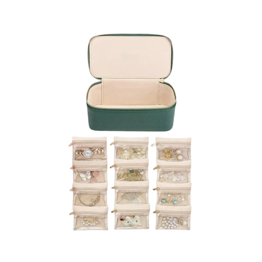 Organisateur de Bijoux de Voyage avec 12 Poches - Hiba