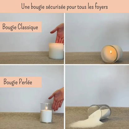 Bougie Perlée Boho – Rechargeable et 100 % personnalisable