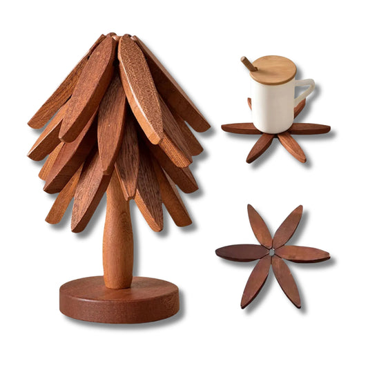 Lot de 4 Dessous-de-Plat en Bois