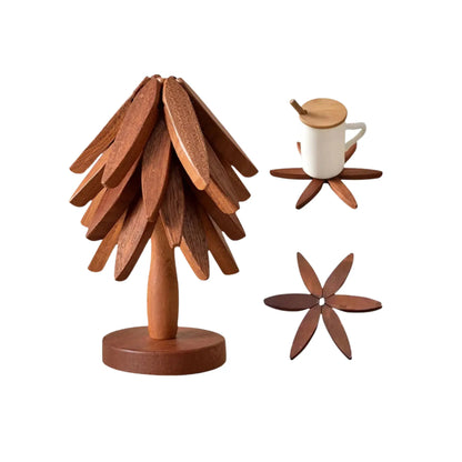 Lot de 4 Dessous-de-Plat en Bois