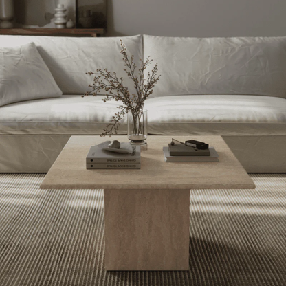 Table basse en travertin - Mira