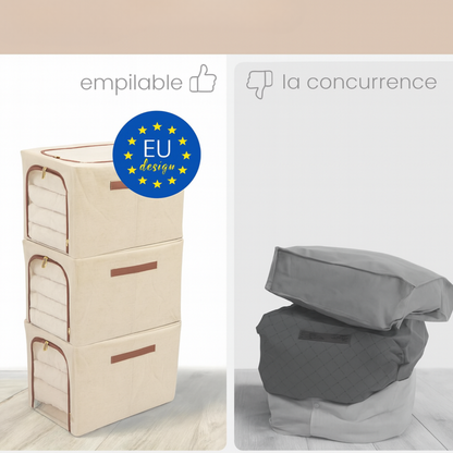 Housse de rangement à double fermeture éclair – Nour