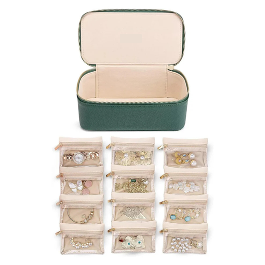 Organisateur de Bijoux de Voyage avec 12 Poches - Hiba