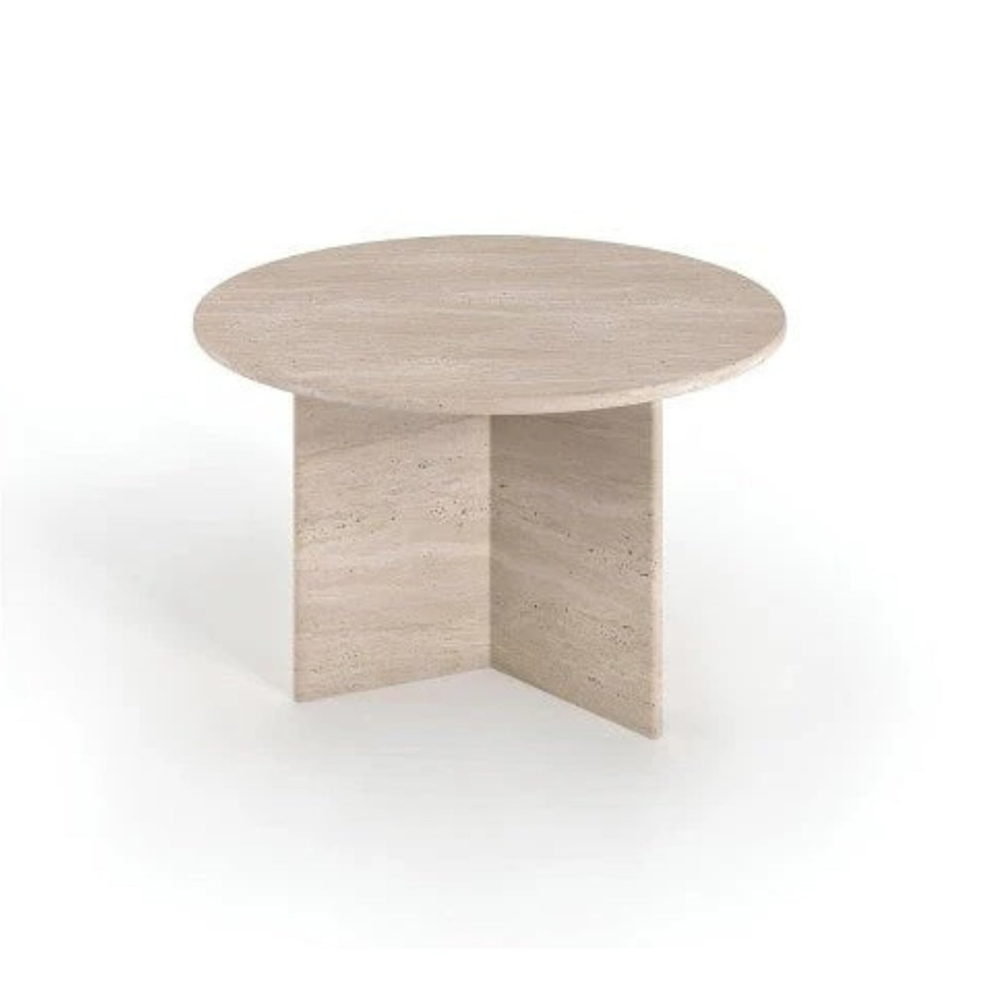 Table ronde en travertin - RITA