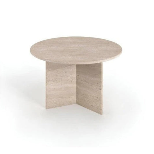 Table ronde en travertin - RITA