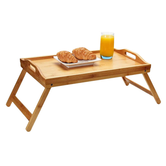 Table de Lit Pliable en Bambou