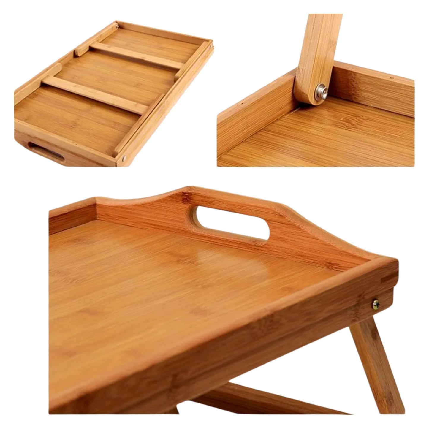Table de Lit Pliable en Bambou