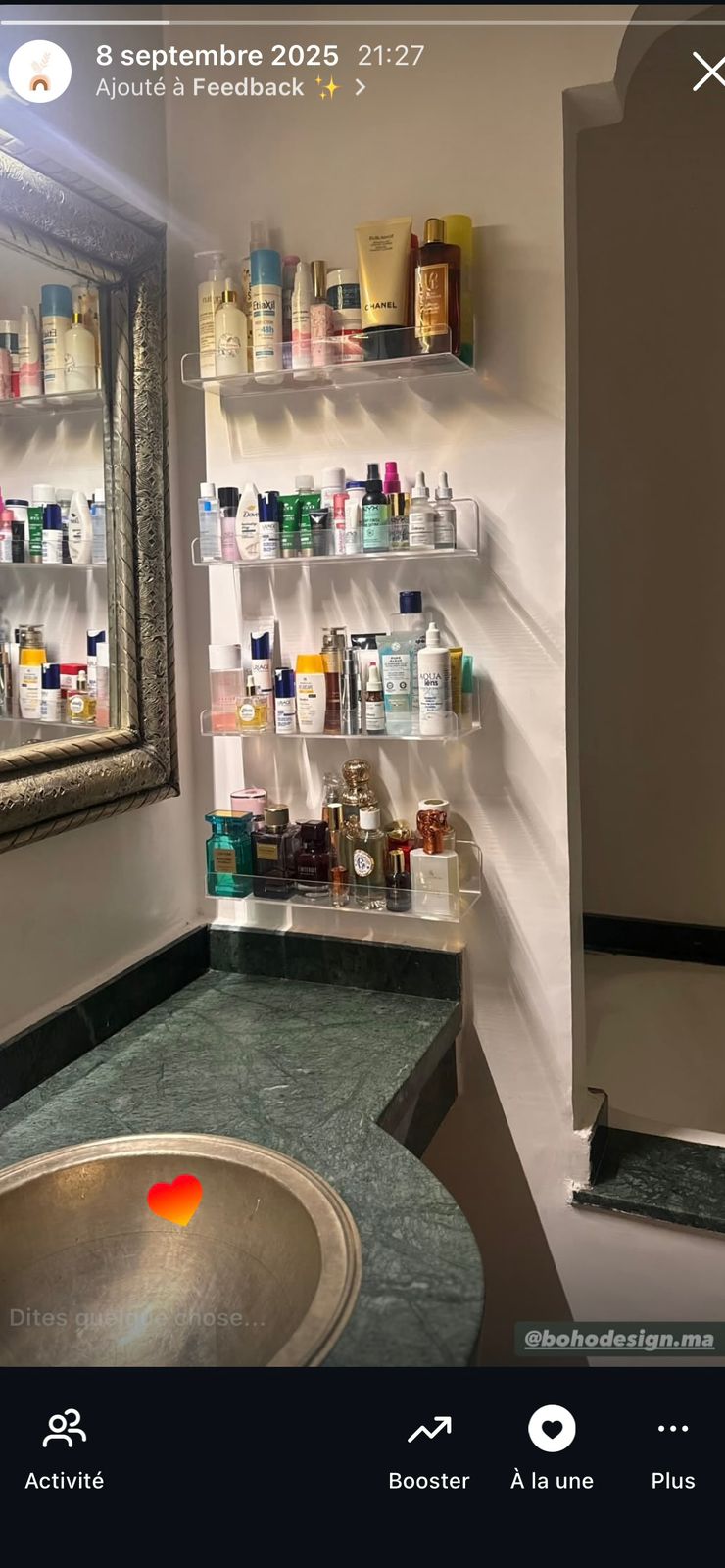 Étagères en Acryliques premium - Inas (Se fixe sans perçage)