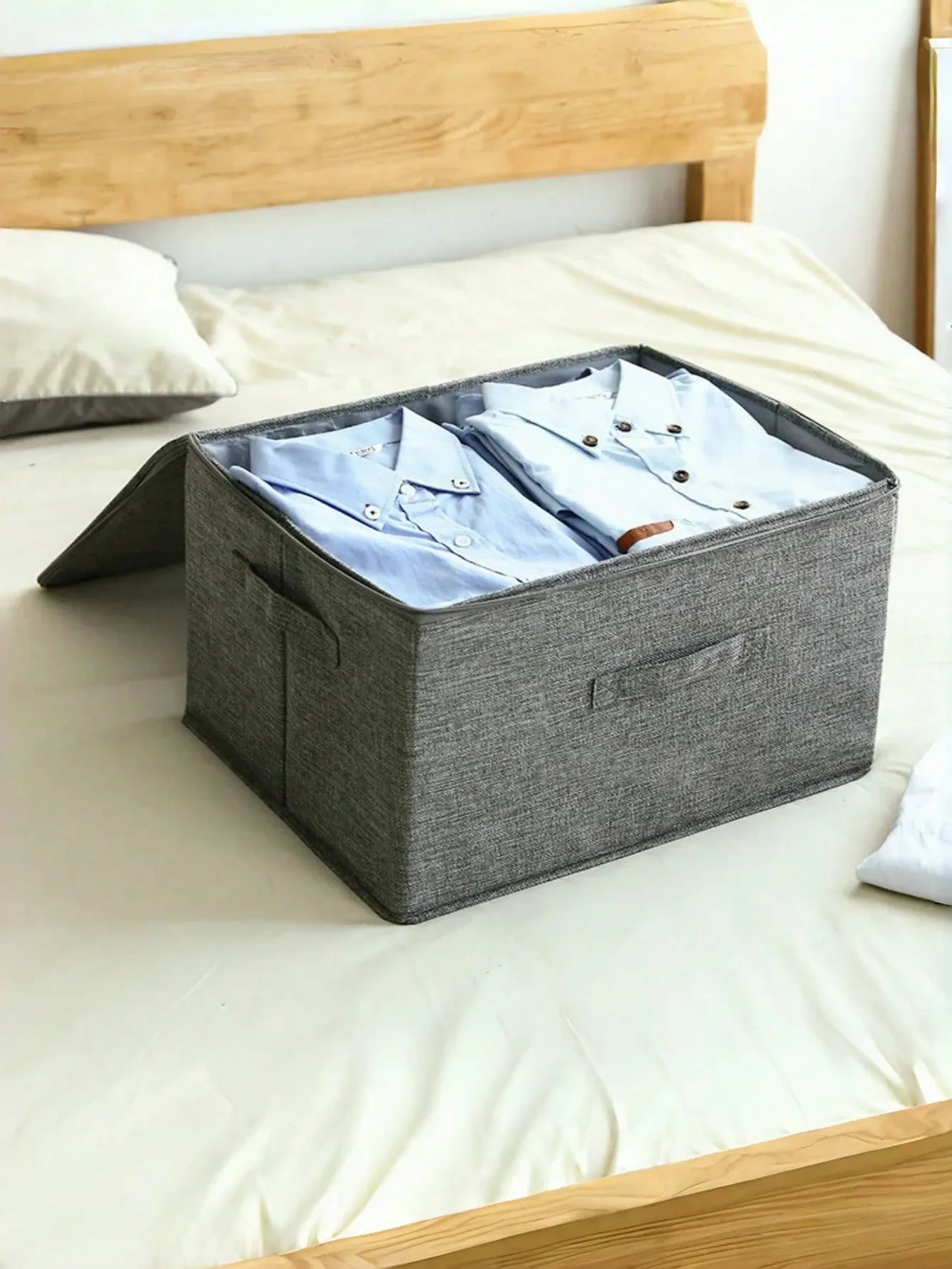 Boîtes de rangement pliables avec couvercles - Lina