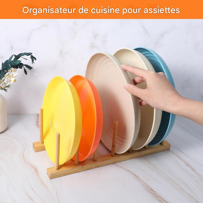 4 Égouttoirs Polyvalents en Bambou - Sofia