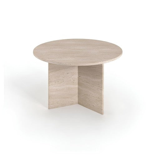 Table ronde en travertin - RITA